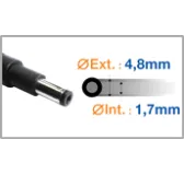 Chargeur compatible HP 19.5V 3.33A 65W 4.8/1.7mm Long