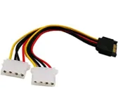 Adaptateur Alimentation SATA Femelle vers 2 x MOLEX Male