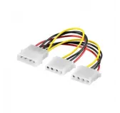 Adaptateur Alimentation MOLEX Femelle vers 2 x MOLEX Male