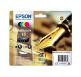 Cartouche Epson 16 Noir + 3 Couleurs WF-2010/2510/2520/2530/2540