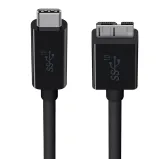 Cable USB 3.1 type C vers B micro 3.0 1m