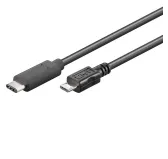 Cable USB 3.1 type C vers B micro 2.0 1m