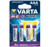 Pack 4 Piles VARTA Professional Lithium AAA (CR03) 1.5V 1100mAh