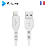 Cable USB vers Lightning 2A Fairplay 1M Blanc LIRIO S2