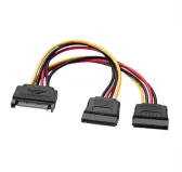 Adaptateur Alimentation SATA Male vers 2 x SATA Femelle