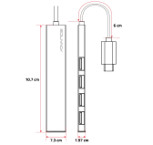 HUB Advance XPAND SMART USB-C 4 Ports USB 3.0