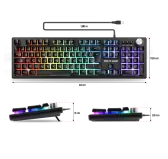 Clavier Spirit of Gamer PRO-K7 RGB Gaming semi-mécanique