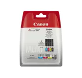 Cartouche Canon CLI 551 C/M/Y/BK Pack 3 Couleurs + 1 Noir