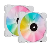 Ventilateur Corsair iCUE SP140 RGB ELITE Blanc Dual Pack 140 mm