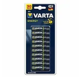 Pack 30 Piles VARTA Pile alcaline ENERGY AA (LR6) 1.5V