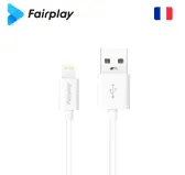 Cable USB vers Lightning 2.4A Fairplay SENECIO 1M Blanc