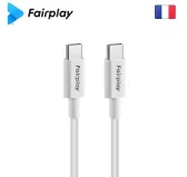 Cable USB Type-C vers Type-C PD 100W Fairplay HIMALYA 2M Blanc