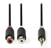 Adaptateur Jack 3.5mm Male vers 2x RCA Femelles Stéréo