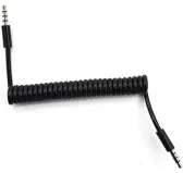 Cable Audio Jack 3.5mm Male/Male 50cm Spiral Hama