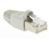 Connecteur RJ45 C5e Blindé avec manchon Gris