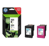 Pack Cartouche HP 301 Noir + Couleur N9J72AE