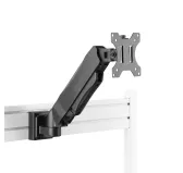 Kit Rail de fixation Slatwall Blanc KIMEX avec support à bras 1 Ecran