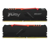 DDR4 Kingston FURY Beast RGB Kit 16Go 2x8Go 3200Mhz CL16