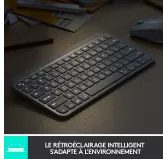 Clavier Logitech MX Keys Mini Gris Pâle