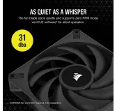 Ventilateur Corsair AF140 ELITE PWM 140 mm Noir