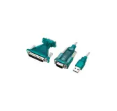 Adaptateur LogiLink UA0042B USB vers DB9 ou DB25 (RS232 9/25 broches)