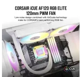 Ventilateur Corsair iCUE AF120 RGB ELITE 120 mm Blanc