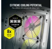 Boitier Corsair iCUE 2000D RGB Airflow Mini-ITX Blanc