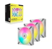 Ventilateur Corsair iCUE AF120 RGB ELITE Blanc Triple Pack 120 mm