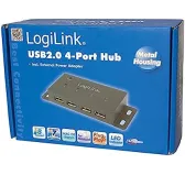 HUB LogiLink UA0141A USB 2.0 4 Ports avec Alimentation