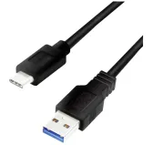 Cable USB 3.2 vers Type-C 3A LogiLink 2M Noir CU0170