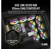 Ventilateur Corsair iCUE LINK QX120 RGB Triple Pack Noir 120mm