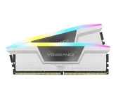 DDR5 Corsair Vengeance RGB Kit 64Go 2x32Go 5600Mhz CL40 XMP Blanc