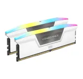 DDR5 Corsair Vengeance RGB Kit 64Go 2x32Go 5600Mhz CL40 XMP Blanc