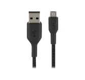 Cable USB vers Micro USB 2.4A Belkin 1m tressée Noir