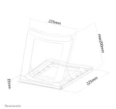 Support réglable Neomounts pour PC Portable de 10 à 16"