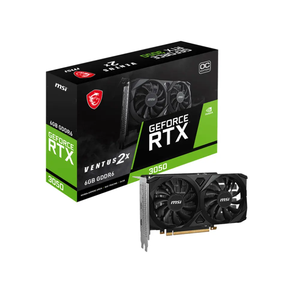 Carte Graphique MSI RTX 3050 VENTUS 2X 6Go OC