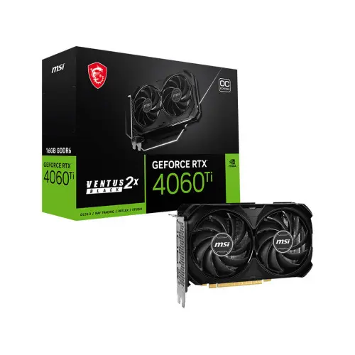 Carte Graphique MSI RTX 4060 Ti VENTUS 2X BLACK 16G OC