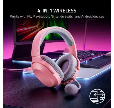 Micro Casque Razer Barracuda X Quartz Rose