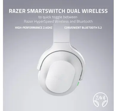 Micro Casque Razer Barracuda Mercury Blanc