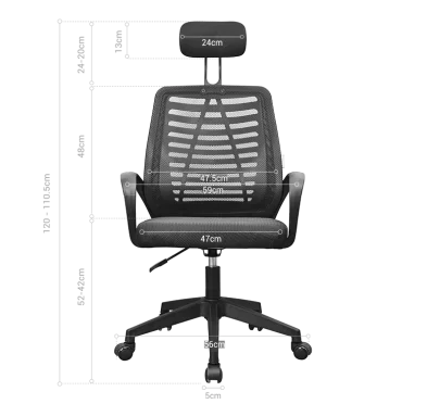 Siège Mars Gaming MGC-ERGO Noir Ergonomie et maille respirante