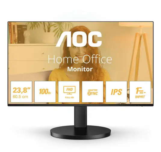 Ecran AOC 24" 24B3HA2 1920x1080 100Hz 1ms HDMI/VGA