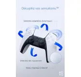 Manette Sony DualSense V2 PS5 Noir/Blanc