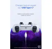 Manette Sony DualSense V2 PS5 Noir/Blanc