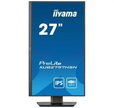 Ecran iiyama 27" XUB2797HSN-B2 1920x1080 100Hz 1ms Dock USB-C 65Watts