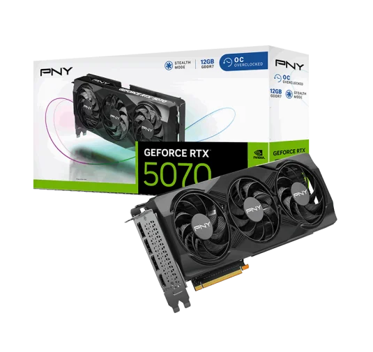 Carte Graphique PNY RTX 5070 12Go OC Triple Fan