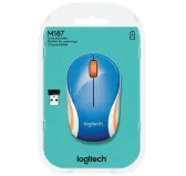 Souris Logitech Wireless Mini Mouse M187 Bleu