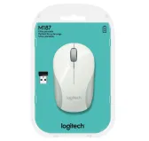 Souris Logitech Wireless Mini Mouse M187 Blanc