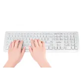 Pack Clavier Souris Perixx PERIDUO-703 Blanc Wireless