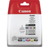 Cartouche Canon PGI-580 + CLI-581 Pack 5 Cartouches