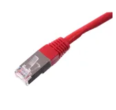 Cable Réseaux RJ45 25m Droit Cat6A S/FTP Blindé Rouge